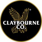 Claybourne_logo_White&Gold_Circle_GoldOutline_Digital_PMS4021