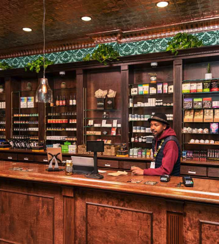 grass roots dispensary interior